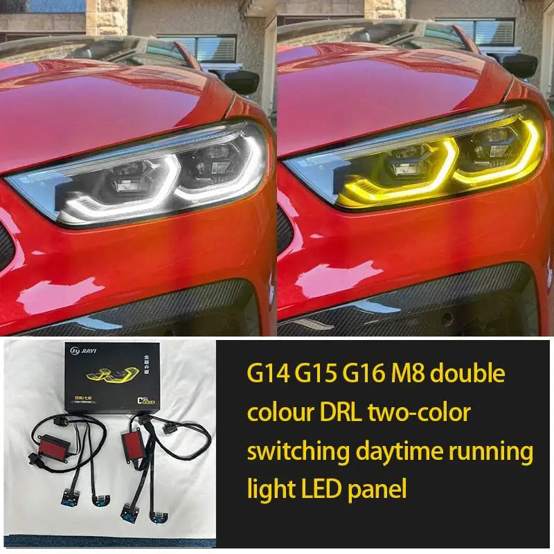 For BMW G14 G15 G16 Series Yellow White Daytime Running F91 F92