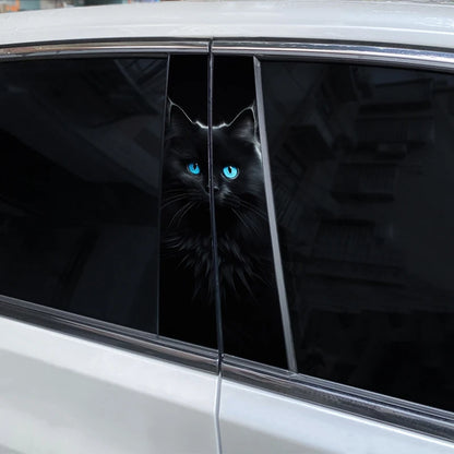 2PCS Monster Eyes Sticker Animal B Pillar Waterproof Modified