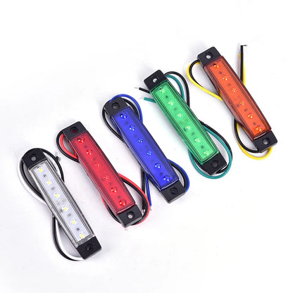 1PC 12V 6leds Lorry Side Marker Indicator Low Trailer