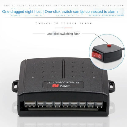 In SUV Grille Strobe Warning Flashing External Wireless Control