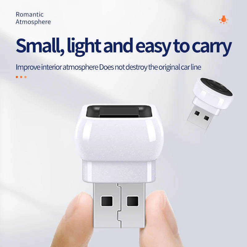Ambient Lighting Interior MINI USB Atmosphere Plug Play Portable