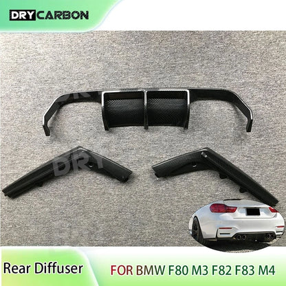 For BMW F80 M3 F82 F83 Rear Bumper Lip Diffuser Spoiler Body