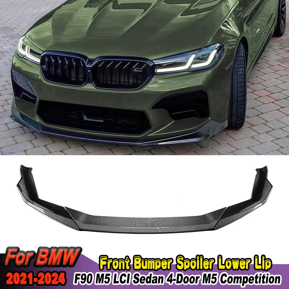 For BMW F90 M5 Lci Sedan Front Bumper Spoiler Lower Lip Cover