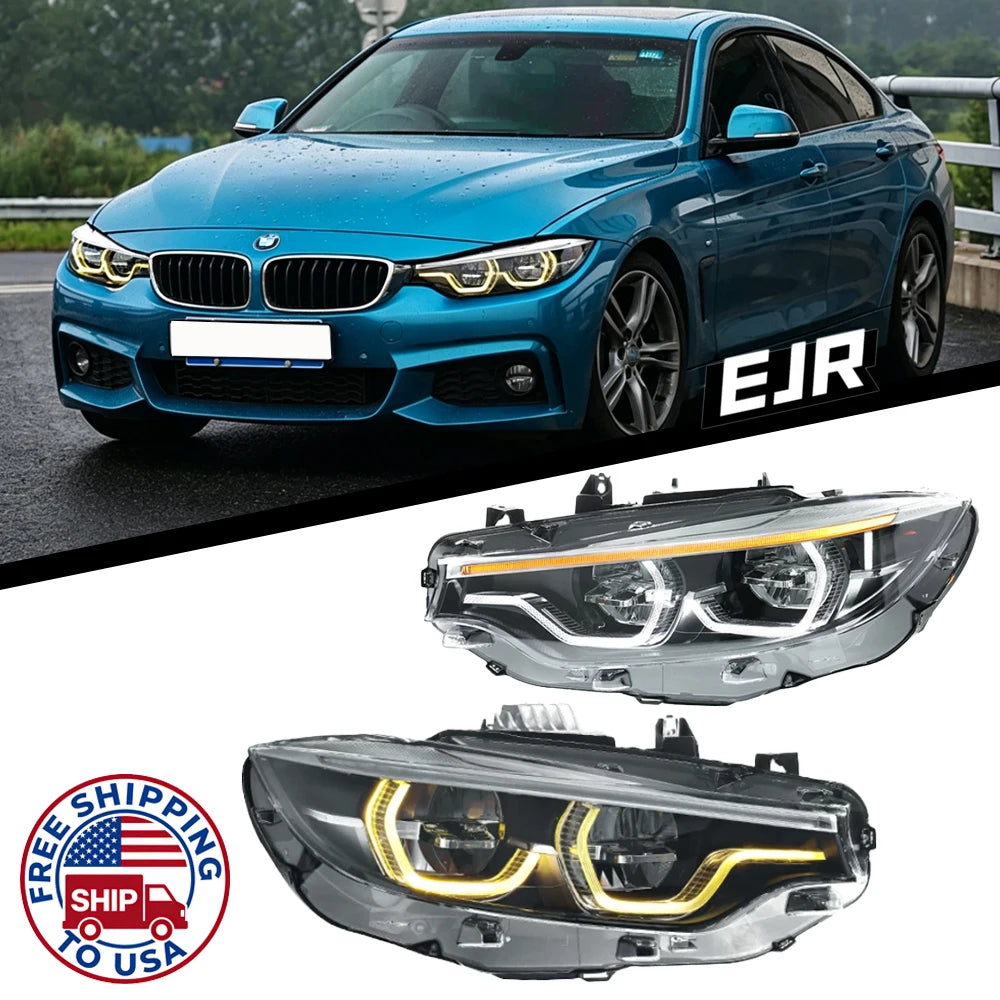 For BMW 4 Series M4 F32 Ejr F36 Headlights 2013-2019 Upgraded