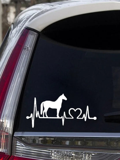 Horse Life Cow Boy Decals Pvc Sunscreen Waterproof Motorcycle