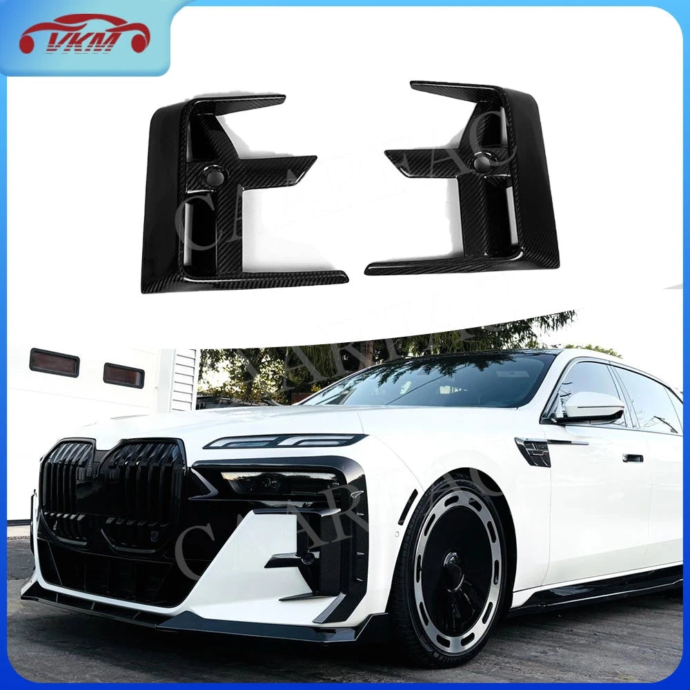 For BMW 7 Series G70 Sport Dry Carbon Fiber Bumper Air Intake