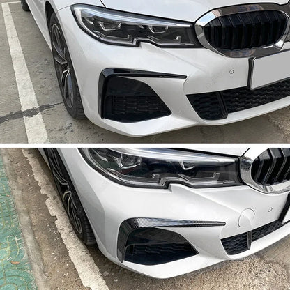 For BMW G20 G21 Front Bumper Lip Spoiler Fog Cover Trim Grille