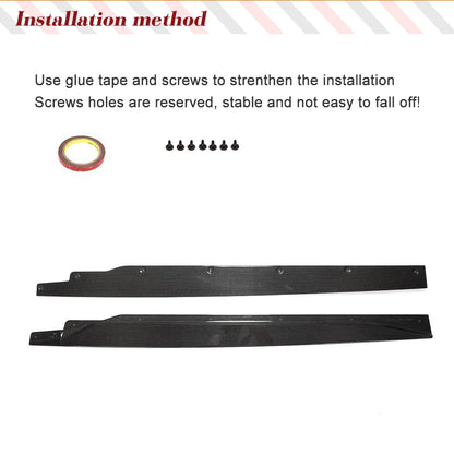 For BMW I3 I01 2014-2020 Carbon Side Skirts Fiber Door Bumper