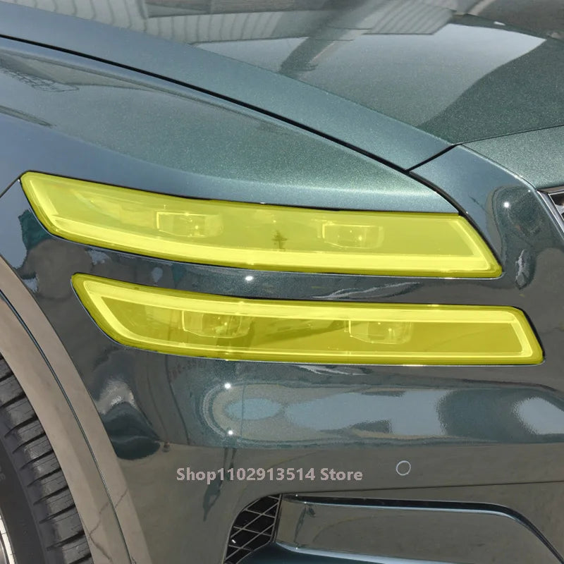 For Genesis GV80 2021-2023 Headlamp Cover Headlight Transparent