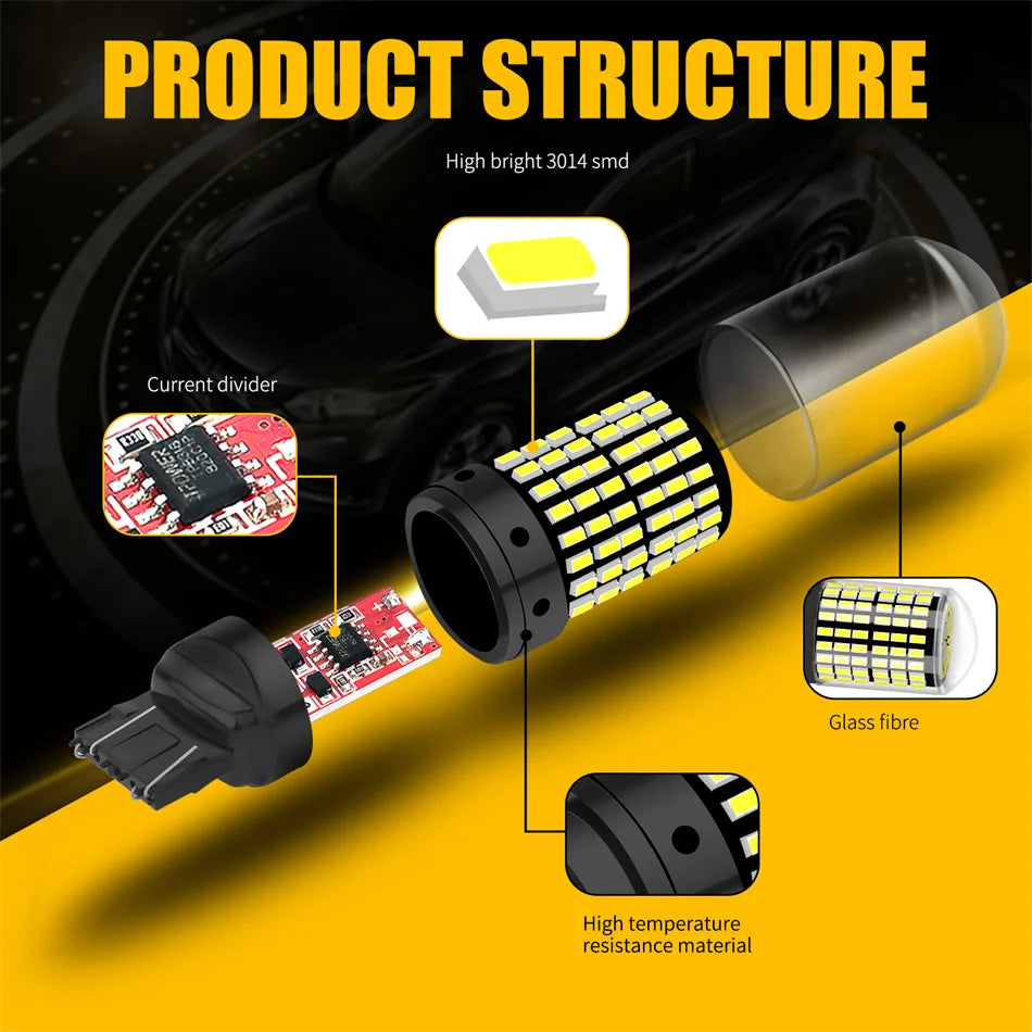 Aileo 2PCS T20 W21W 7440 Brake Front Rear Turn