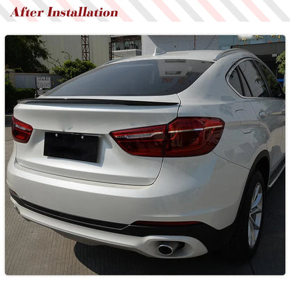 For BMW X6 F16 2015-2018 Carbon Fiber Rear Trunk Racing Spoiler