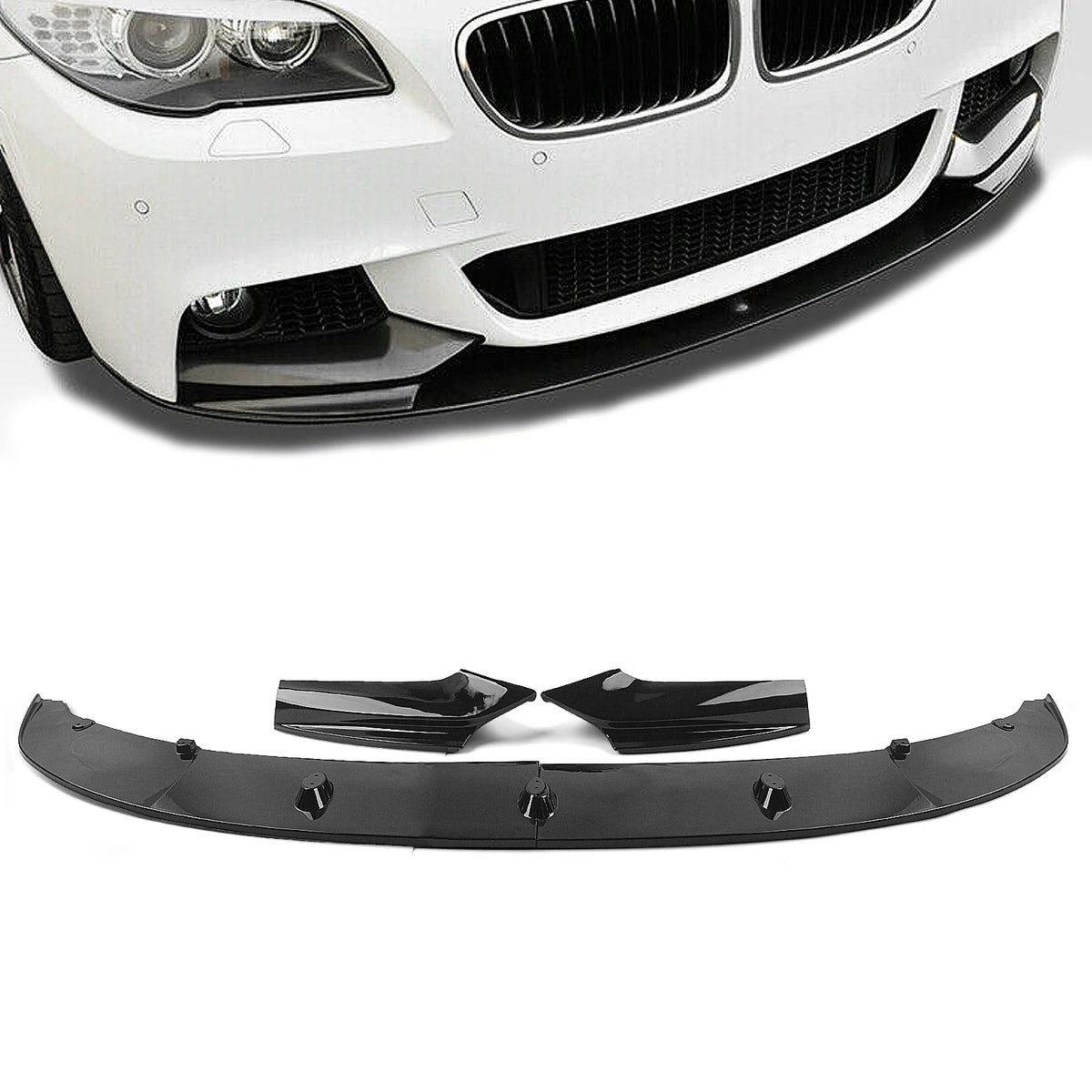 For BMW 5 Series F10 F11 Front Bumper Spoiler Lip 528I 530I 535I