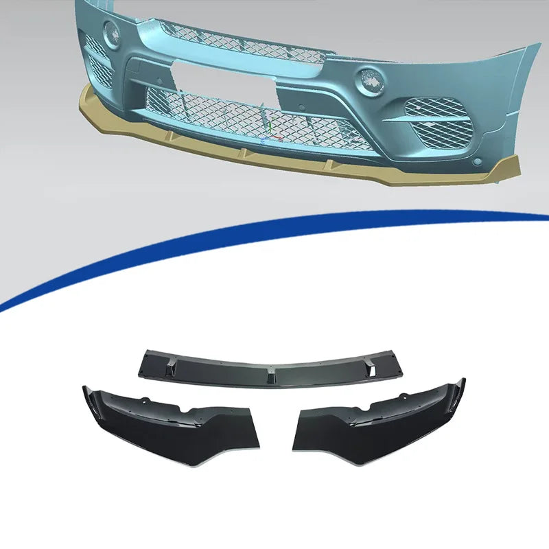 For BMW X5 E70 Lci 2010-2014 ABS Front Bumper Spoiler Lip Lower