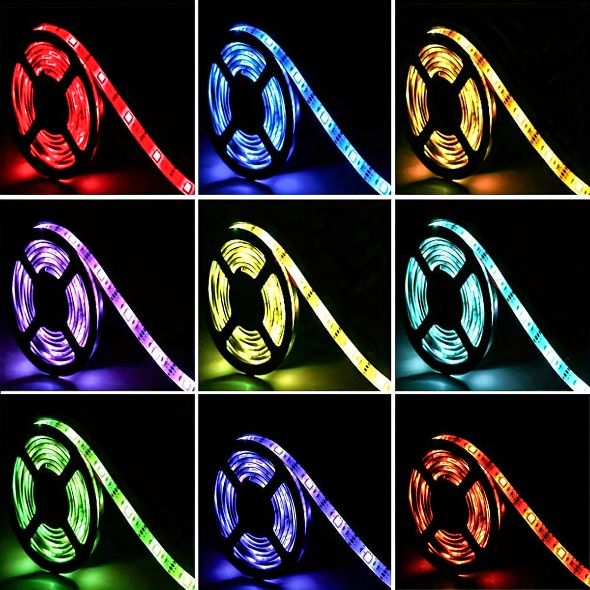 For Tv 3-Key Controller Flexible LED 1-5m RGB Strip Music Sync
