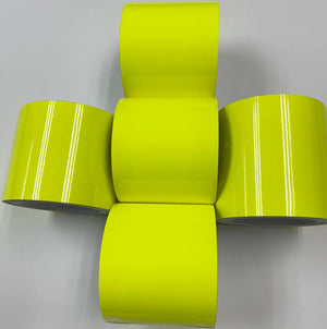 10CM 8M Premium Glossy Fluorescent Yellow Vinyl Wrap Film