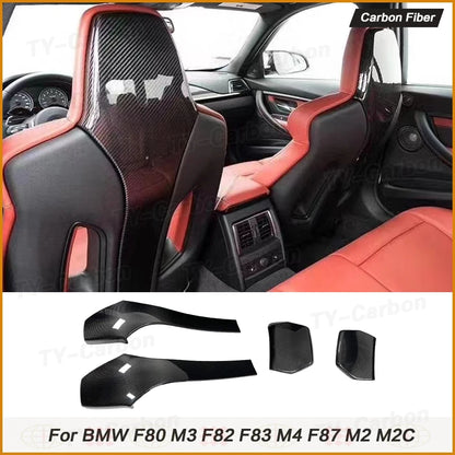 For BMW F80 M3 F82 F83 Real Carbon Fiber Interior SEAT Back