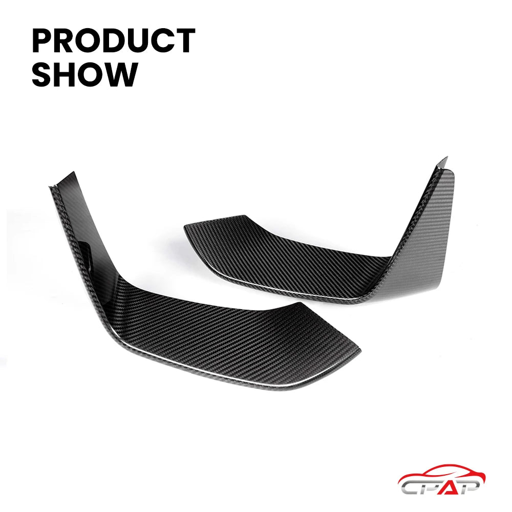 For BMW M3 F80 M4 F82 Real Dry Carbon Fiber Front Splitter Cover