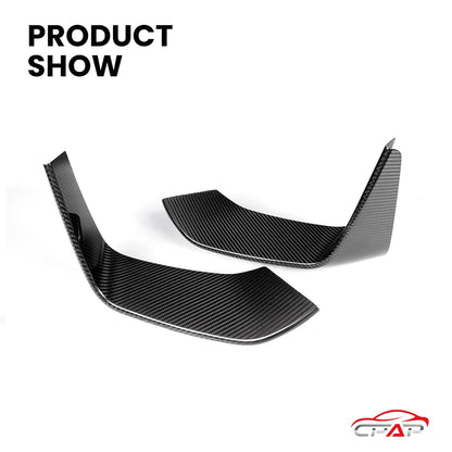 For BMW M3 F80 M4 F82 Real Dry Carbon Fiber Front Splitter Cover