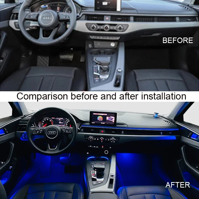 For Audi Ambient Light Lamp Upgrade Colors A4 A4L Q5 Q5L