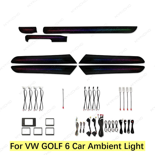 For Volkswagen Golf 6 Kyncho Ambient Symphony Colors Flowing