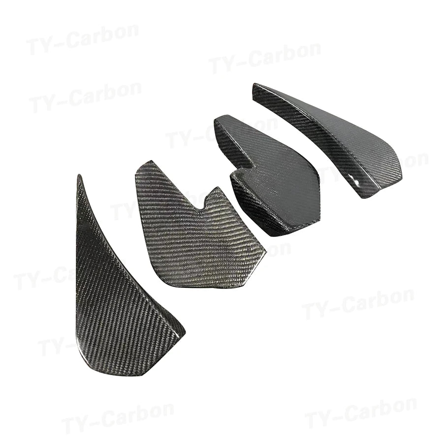 For BMW F80 M3 F82 F83 Real Carbon Fiber Front Splitter Side