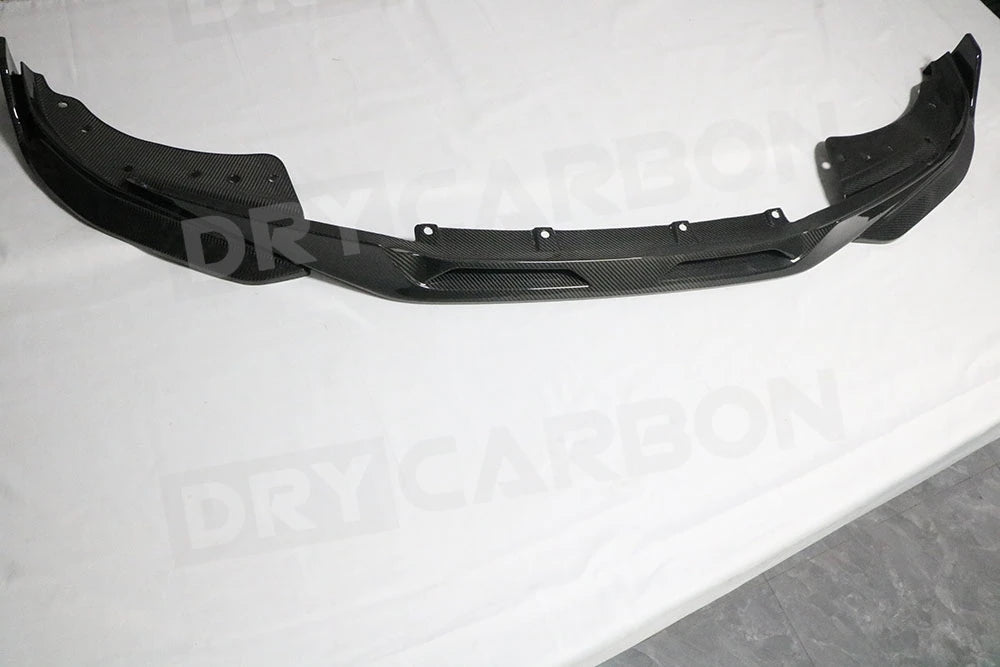 For BMW G22 G23 Coupe 2021+ Dry Carbon Fiber Front Bumper Lip