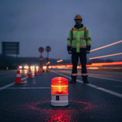 Battery Powered Red Warning Beacon Portable Emergency Indicator