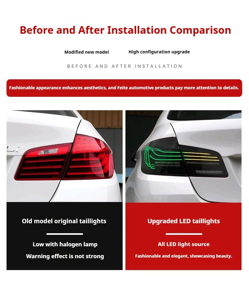 For BMW 5 Series F10 F18 Ft Taillights 2011-2018 Tail Dynamic