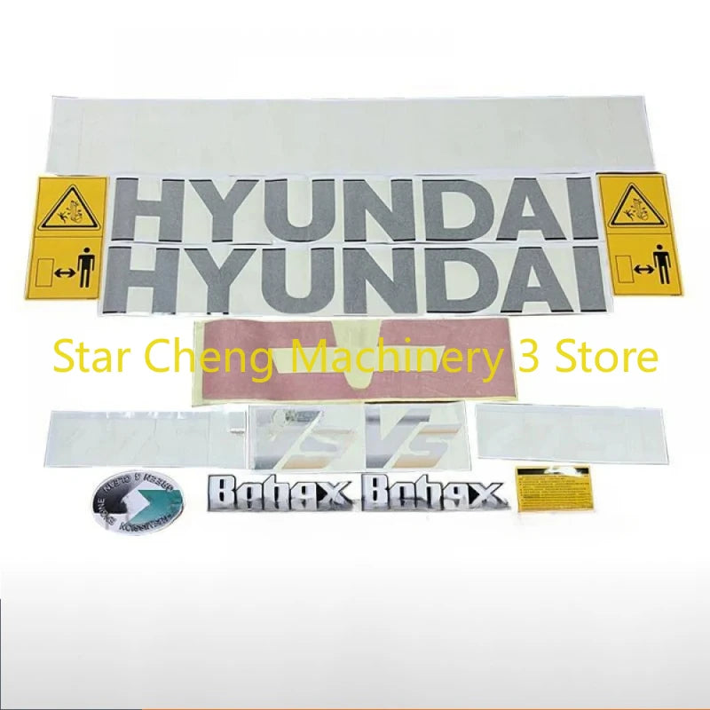 For Hyundais 60 75 110 130 Set Excavator Decal Stickers 150 215