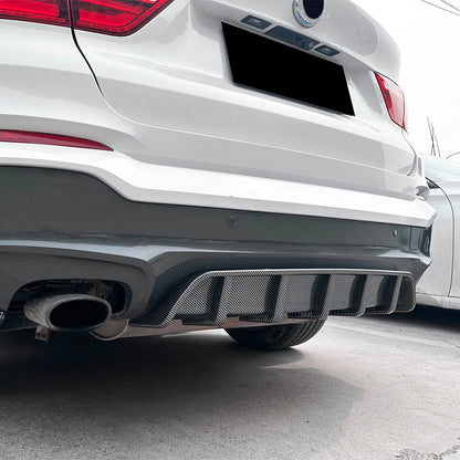 For BMW X4 F26 M Sport 2014-2018 Rear Bumper Diffuser Lip Carbon