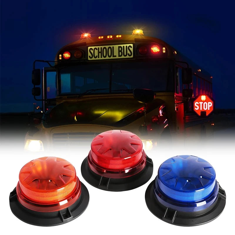 9-28v MINI Yellow Blue Rotating Ambulance Emergency Strobe