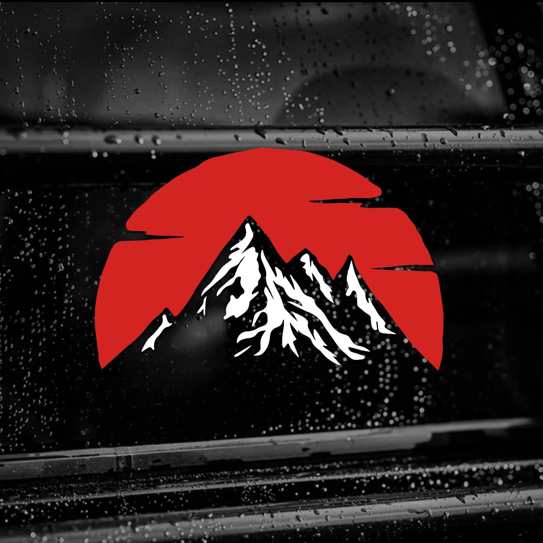 Jdm Modified Sun Sticker Notebook Water Bottle Van SUV