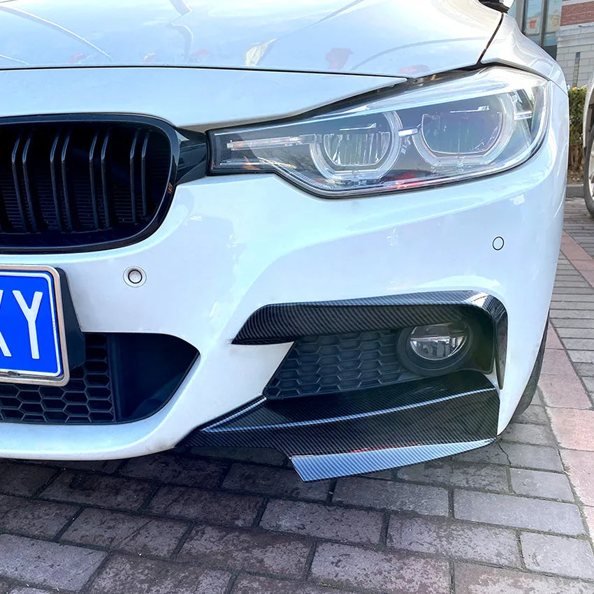 For BMW F30 F31 F35 320I Front Bumper Side Splitter Spoiler Kit