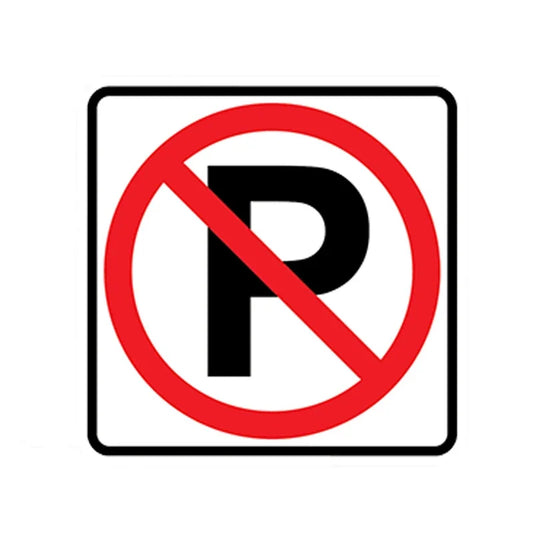 No Parking Stickers Warning Violation Towing Sign Sticker