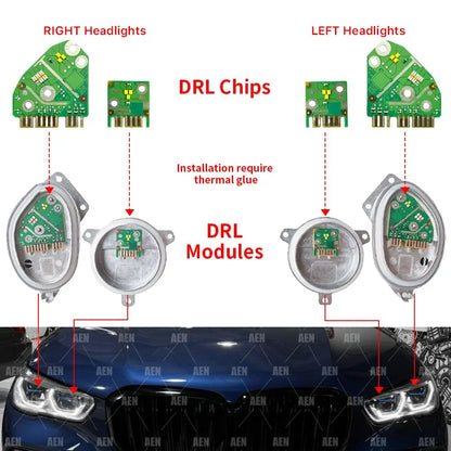 For 2019-2022 BMW X5 X6 G06 Csl Angel Eyes Drl Boards M F95 F96