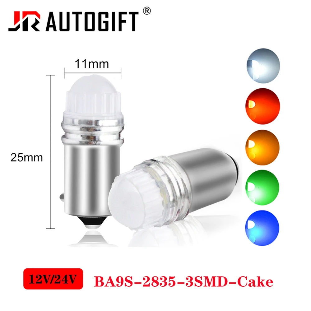 10PCS ba9s T4W 2835 Green 4300K Bulb Interior License