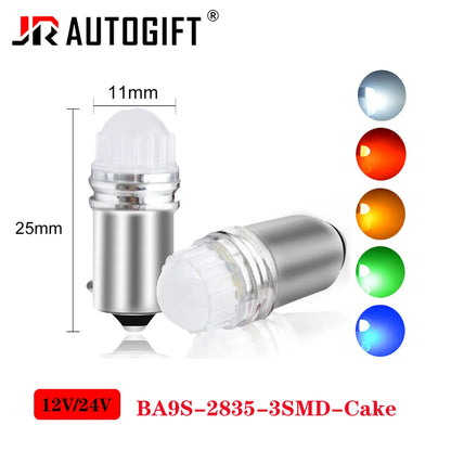 10PCS ba9s T4W 2835 Green 4300K Bulb Interior License