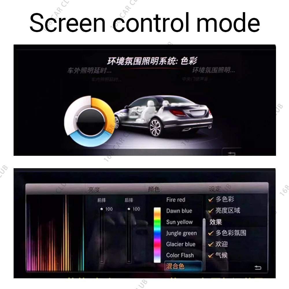 For Mercedesbenz W205 X253 Glc Coupe Color Ambient C43 c63scar
