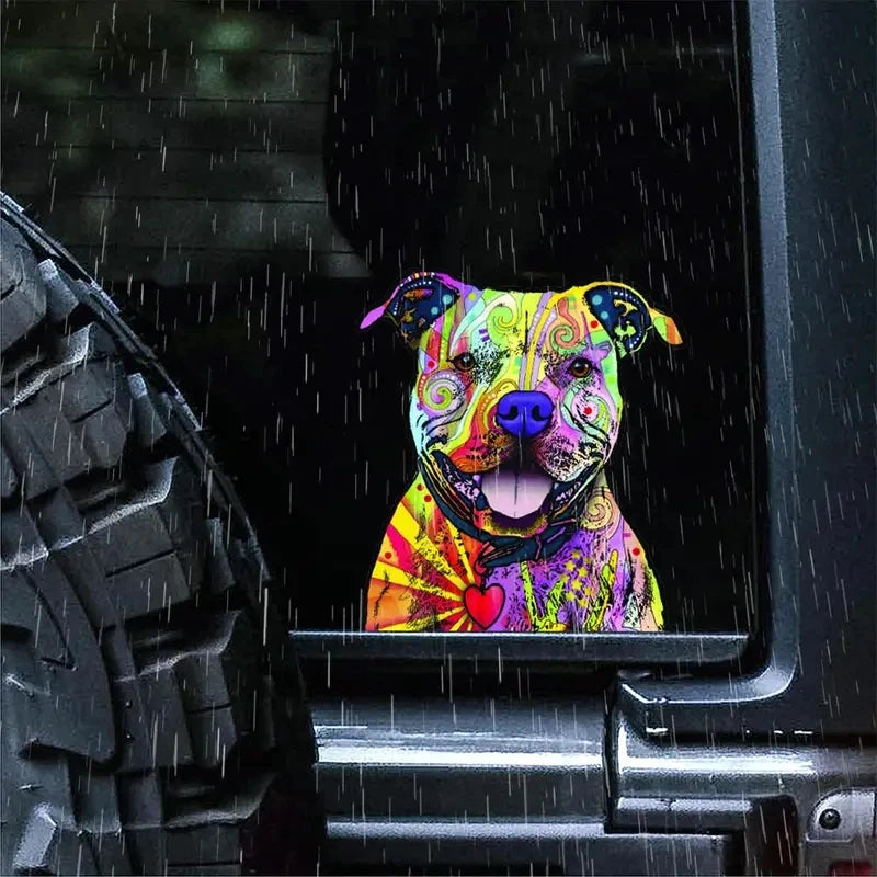 For Windows Bumpers Laptops Waterproof Pit Bull Dog Stickers