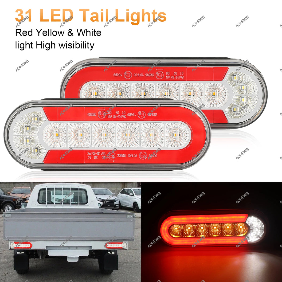 For Camper Aohewei Trailer Tail 12 24V Waterproof Stop Side