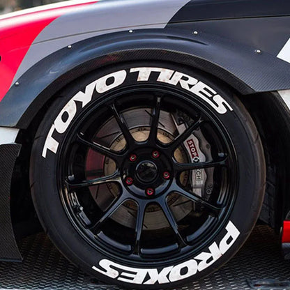 For Racing Tires Of Tire Letter Stickers Toyotires Rubber 3D