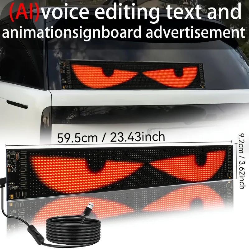 For Diy Dynamic Text Editing 5V 2PCS 23.43in Display Evil Eyes