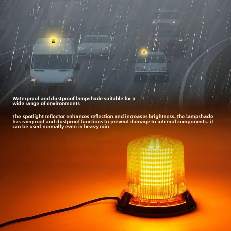 12v-80v Strobe Rotating Emergency Warning Safety Night Traffic
