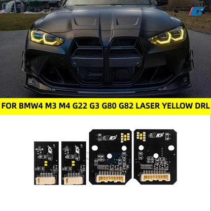 For BMW 4 Series G22 G23 Yellow Angel Eye Drl Boards G26 G80 G82