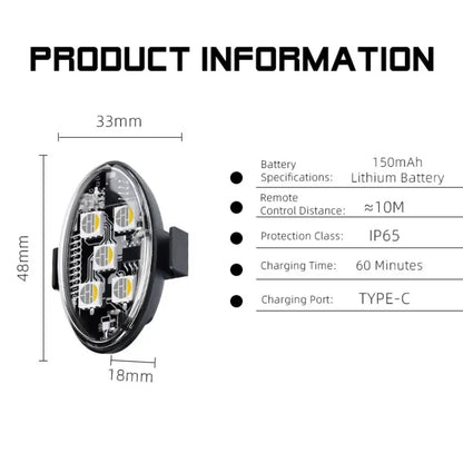 RGB Motorcycle Strobe Flash Rechargeable Wireless Aircraft