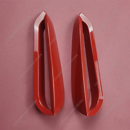 For BMW F40 Gloss Red Front Bumper Airvent Trim Foglamp Cover