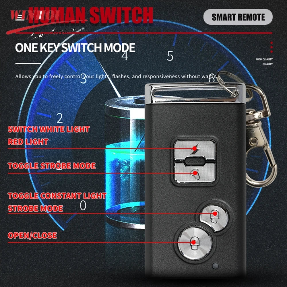 Strobe Wireless Remote Grill Warning 12V Stroboscope Signal