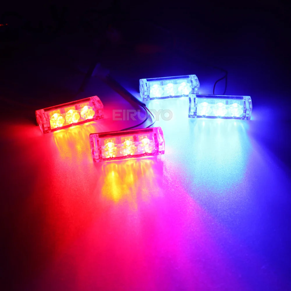 Front Grille Strobe 12V Flashing Emergency Warning Flash Signal