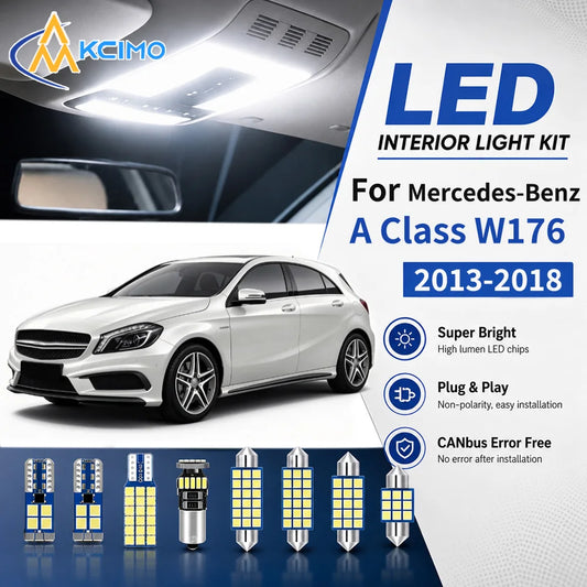 For Mercedes-Benz A Class W176 2013-2018 Color Interior Bulb Kit