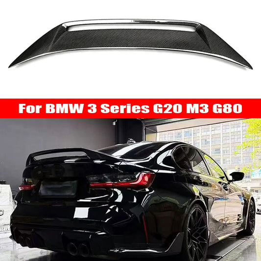 For BMW 3 Series M3 G80 G20 G28 Carbon Fiber Tail Fins Rear
